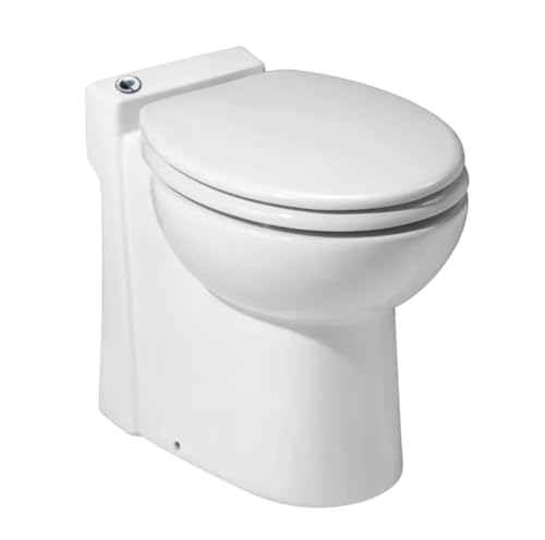 SFA SANIFLO - Sanicompact - Half-Bathroom Macerating Toilet - Water Saving Dual-flush System - Self-Contained Solution - Silent (53 dBa) - Certified CSA (IPC, NSPC) - Made In France