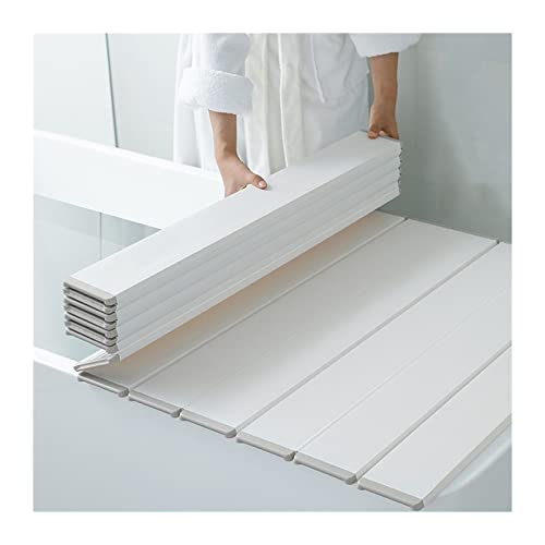 XXIOJUN Cubierta De Bañera Plegable, Soporte para Bañera con Estante De Baño, Mantener Caliente, A Prueba De Polvo Se Puede Utilizar En Bañeras, Toallas, Teléfonos Móviles, Libros, Etc.