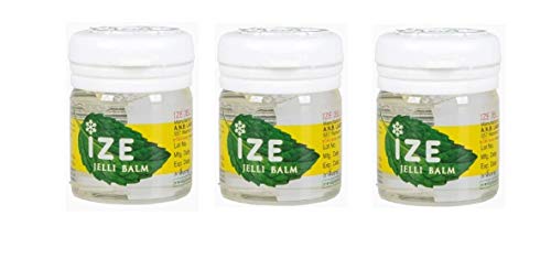 IZE Jelli Jelly Balm II Inhalation Relieve Dizziness & Insect Bites Travel 7g (Pack of 3)