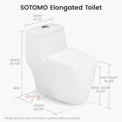 Sotomo MJ-80 Elongated One Piece Toilet thumb #3
