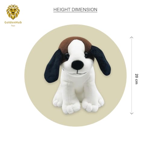 Image of Polyester Teddy Puppy Dog 20 Cm Cute, Plush /Soft Toy for Boys, Girls and Kids, Super-Soft, Safe, Great Birthday Gift (20 Cm Cream /Coffee)