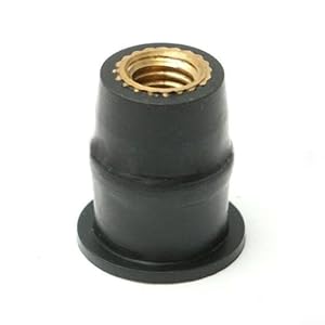 Yuanpgky M5 Gummimuttern mit Messingeinsatz