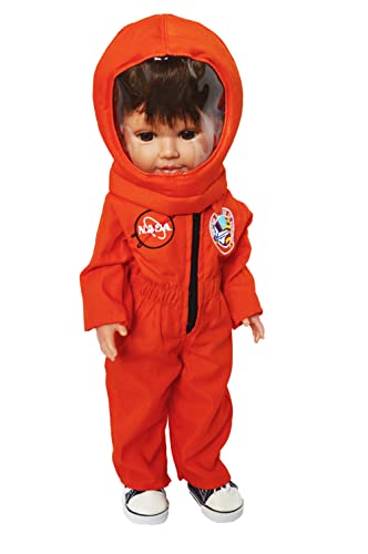 MBD My Brittany's Orange Astronaut Outfit Fits 18 Inch Fashion Girl Dolls-Doll Clothes
