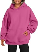 KSHS Women's Oversized Hoodie Sweatshirt – Casual Long Sleeve Pullover with Front Pocket – Loose Fit Winter Warm Hooded Top