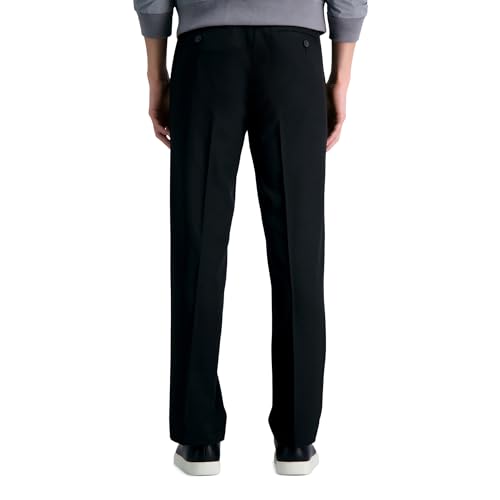 Haggar Men's Cool 18 Pro Straight Fit Flat Front Dress Casual Stretch Golf Pant3