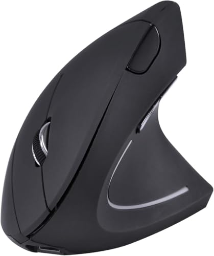 Mouse Vertical Sem Fio 2.4 GHZ Ergonômico Ortopédico, Óptico 3 Ní...