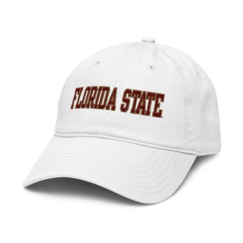 Gorra blanca béisbol ajustable Florida State Seminoles miniatura 1