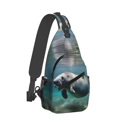 Morrales de un solo tirante con estampado animal para viaje y senderismo miniatura 2