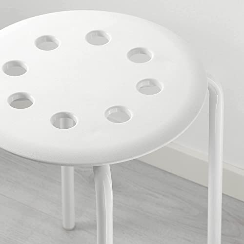 Image of Marius Durable Stool- 45 cm - by STOCKLAND (White 45 cm) (Steel,Polypropylene plastic)