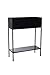 Produktbild Vivanno Pflanzbox Hochbeet mit Ablage pulverb. Stahlblech Style 78x60x25 cm, Schwarz Matt