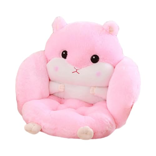 Baoblaze Hamster Seat Cushion Seat Pad Office Plush Fashion Sofa Indoor Animal Cushion Chair Pillow for Gift Cafe Study Room Apartment, Pink