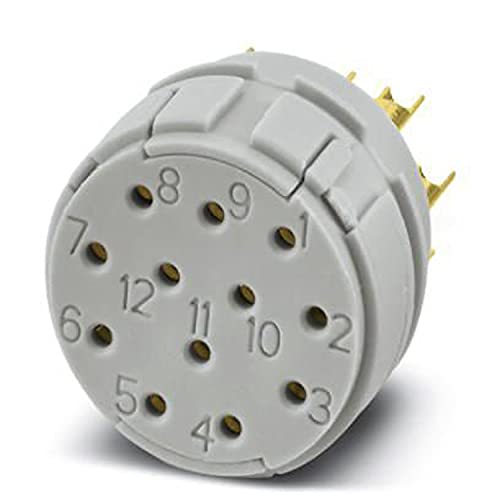 PHOENIX CONTACT RC-12S2N120000 Kontakteinsatz, 12 Polzahl, Buchse Kontaktart, Lötanschluss, 10 Stück