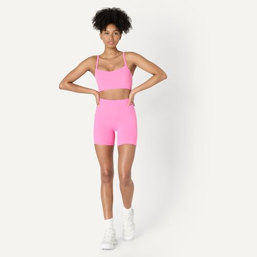 Image of Amazon Essentials Women's Active FormFlex Buttery Soft Light Support Sweetheart Neck Yoga Sports Bra with Removable Cups, Breathable, Moisture Wicking
