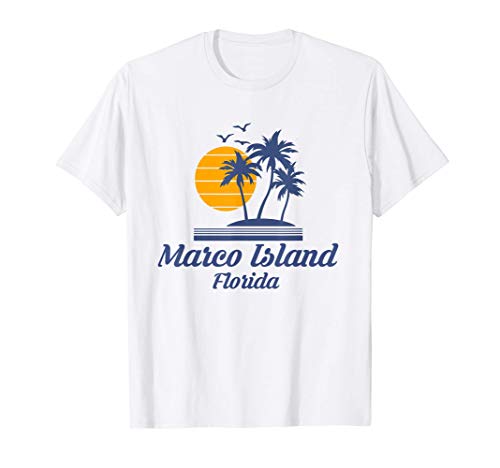 Marco Island Florida FL Beach City State Maglietta