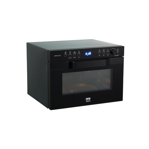 Image of IFB 34 L, Multi-Stage Cooking Grill & Convection Microwave with Air Fry, 10 Power Levels, Intelligent Cooling System, Fermentation mode, 151 Auto Cook Menus, Weight Defrost, Auto Reheat (34BC2, Black)