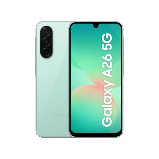 Samsung Galaxy A26 5G AI Smartphone ohne Vertrag, Simlockfreies AI Handy mit Android, 6 GB RAM, 128 GB Speicher, 50-MP-Kamera, Mint, 2,5 Jahre Herstellergarantie