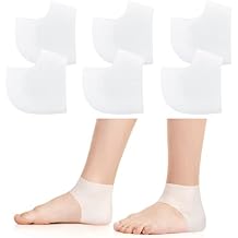 3 Pairs Kid Silicone Heel Protectors Soft Protective Heel Cups Heel Cushion Heel Supports for Heel Pain Gel Heel Pads Gel Guard for Kid Plantar Fasciitis Dry Cracked Heels Relief Blister
