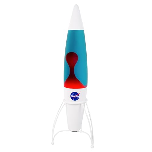 Fizz Creations NASA Inspired Rocket Lamp. 43cm/17-inch Tall. Mains Powered. Includes 1 x R39 E14 25W Bulb. NASA Inspired Space Merchandise.