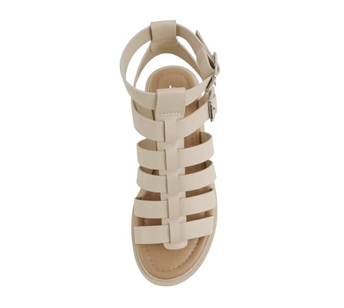 Image of Soda inchRebirth inch ~ Women Open Toe Fisherman Multi Strap Buckle Lug Sole Low Block Heeled Sandals