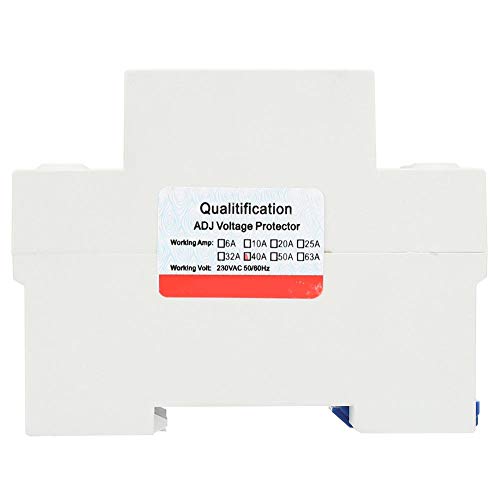 Protezione contro le sovratensioni 230 V, 40 A/63 A, 50/60 Hz, protezione da sovratensioni monofase, protezione automatica da sovratensioni con indicatore di tensione (40 A)
