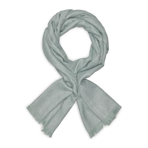 KARL LAGERFELD Paris Women's Metallic Daisy Lightweight Wrap Scarf, Fresh Mint, One Size