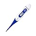 Digital Thermometer, Soft Head Rectal and Oral Thermometer for Adults and Babies, Precision Thermometer for Fever - Accurate and Fast Readings with Fever Indicator (Blue)