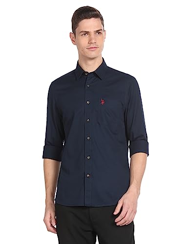 Image of U.S. Polo ASSN. Men's Cotton Slim Fit Shirt