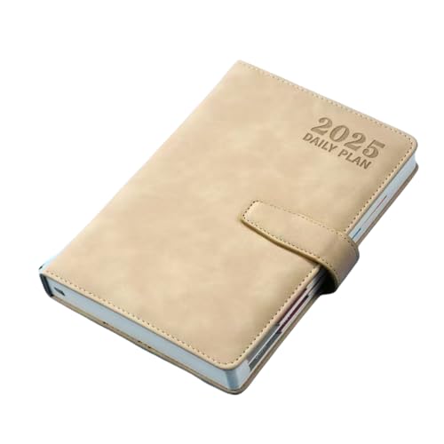 手帳 2025 手帳 A5 スケジュール帳 システム手帳 日記帳 ビジネス手帳 プランナー防水性と防汚性1日1ページ (カーキ色)