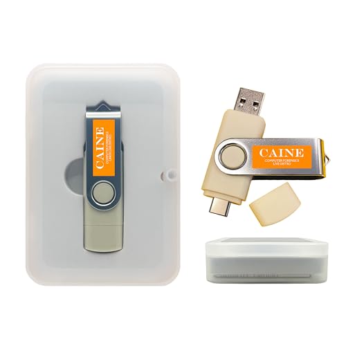 Caine Computer Forensics Bootable USB Flash Drive – Digital Investigation, Data Recovery & Cybersecurity Toolkit for PC – Professional Linux Environment for IT & Law Enforcement