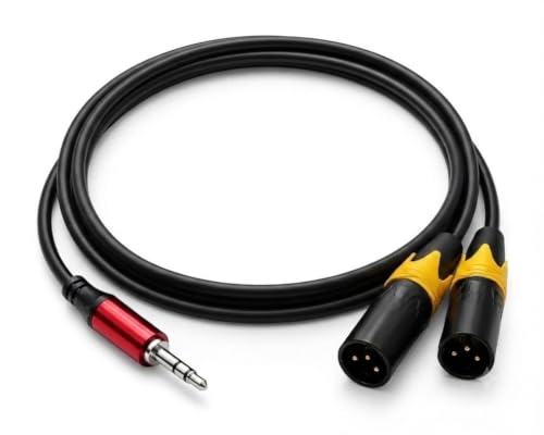 3.5mm male to dual male xlr | Dual xlr