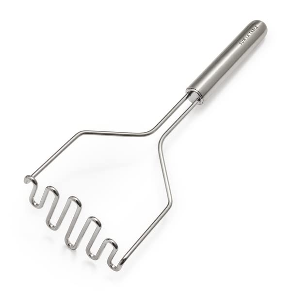 Sur La Table Stainless Steel Potato Masher, Silver
