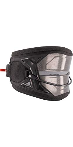 Prolimit Type Vapor Kiteboarding Kitesurfing Surfing Kite Waist Harness - Black Grey - Maximum Back Support on a Low