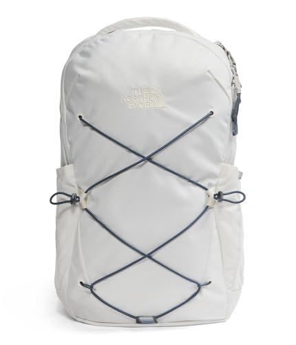 The North Face Women's Jester Everyday Laptop Backpack - Commuter Travel Bag, Laptop Sleeve, Water-Repellent, White Dune/Granite Grey, One Size