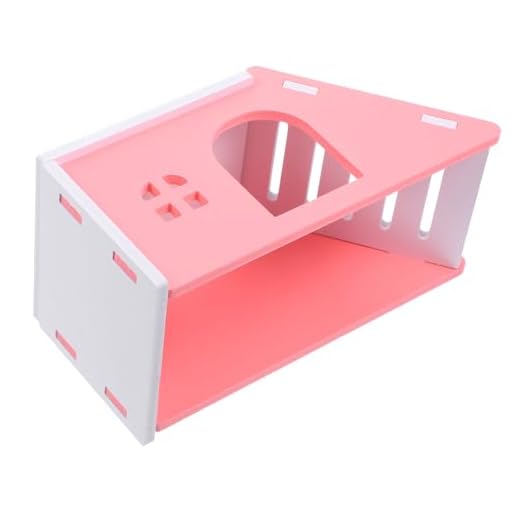 Housoutil Refugio para Cobayas Casas De Hámster Escondite Decorativo para Ratas Cama para Dormir De Hámster Jaula De Hámster Nido De Hámster Oso Dorado Cloruro De Polivinilo Casa Escondite