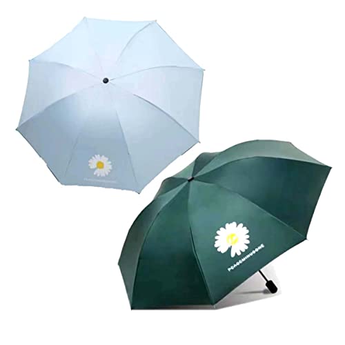 Image of KEKEMI 3 Fold Automatic Sun & Rain Umbrella for Men & Women (Pack of 2)