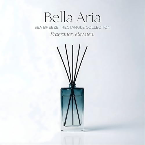 Reed Diffuser for Home Fragrance – Summer Sea Breeze Scent 100ml with Reed Sticks, Long Lasting Flameless Diffuser for Bathroom, Bedroom & Living Room Decor, Giftable Glass Bottle - Image 8
