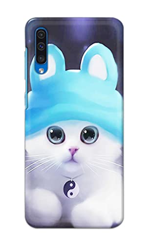 Image of Chinese Cutie Kitten Cat Big Eyes Lovely Girl Ears Hard Back Case Cover for Samsung Galaxy A50 / Samsung A50s / Samsung A30s Back Cover -(J5) VNS2221