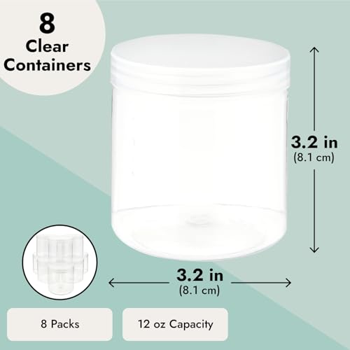 Juvale YYYSN Slime Containers With Lids thumb #2