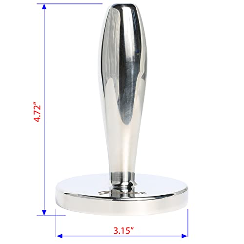 Image of Meat Pounder Tenderizer - Solid Cast Stainless Steel Round Chicken Flattener Tool - Works Great As A Smash Burger Press - Dishwasher Safe