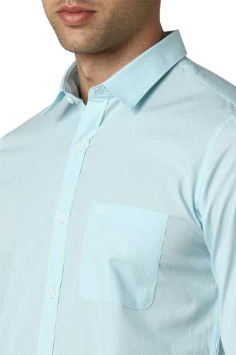 Image of Peter England Men's Cotton Slim Fit Print Shirt