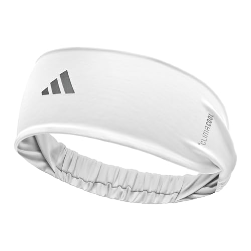 adidas Wide Sports Headband - White