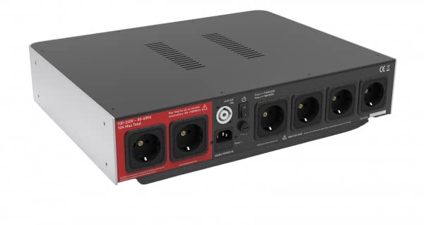 Isotek V5 Elektra 6-Fach Netzfilter mit Anschlusskabel (Schwarz, Stecker auf Buchse, Audio- und AV-Geräte)