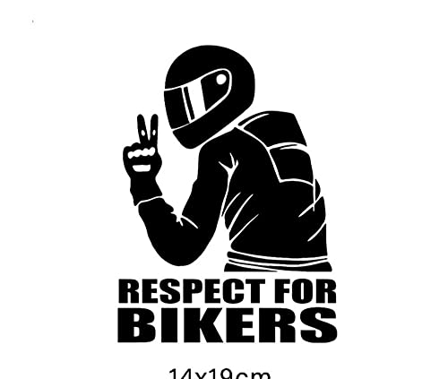 MDGCYDR Adesivi Auto Divertenti Respect for Bikers...