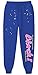 EMILYLE Y2K Hoodie Set Cobweb Spider Style Hoodie Pant Casual Tracksuit Long Sleeve Athletic Suit(blue,3XL)