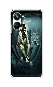 The Little Shop Designer Printed Soft Silicon Back Cover for Realme 10 Pro (Shiva)