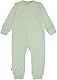 loud + proud Unisex Baby Feinripp, Bio Baumwolle Und GOTS Zertifiziert Schlafoverall, Pistacchio, 62-68 EU