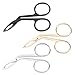VICASKY 3 pezzi Pinzette Sopracciglia Acciaio con Punta Obliqua e Impugnatura Ergonomica Strumenti Bellezza per Donna Rimuovi Viso e Sopracciglia Precise in Oro Nero e Acciaio immagine