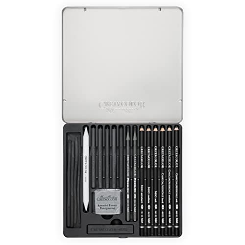 Fusain Cretacolor Black Box 20 pièces estompable et aquarellable - 2