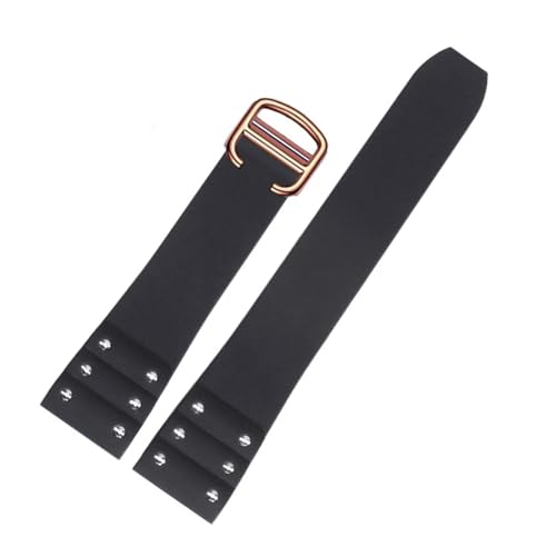 [X] JeBG TgX EHb`Xgbv 21mm VRuXbg tH[fBOobN ubN u[ XgohΉ o[EHb`oh(Black rose gold)