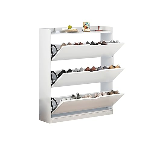Meuble à chaussures avec tiroirs rabattables meuble de rangement autonome